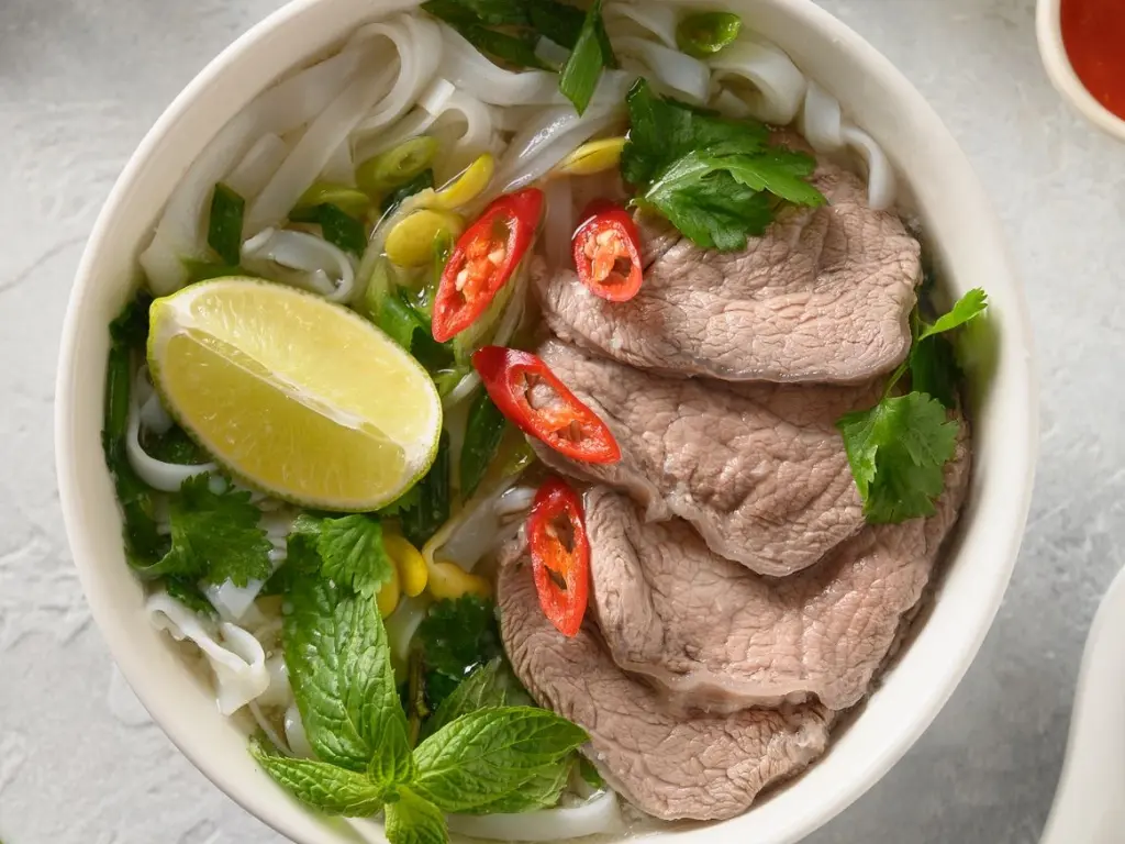 Medium Rare Beef & Pork Liver Pho