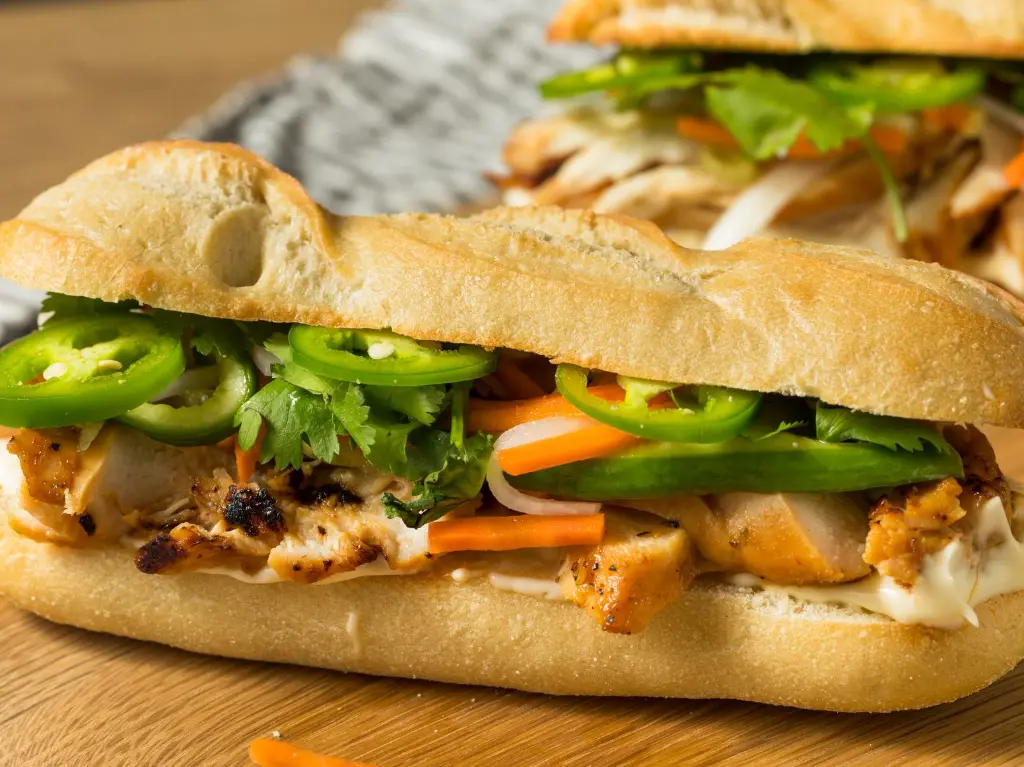 Shredded Chicken & Lemongrass Bánh Mì